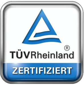 TÜV Rheinland zertifiziert
